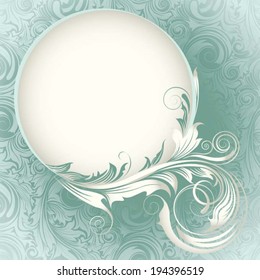 Circle wedding card design