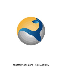 circle whale logo