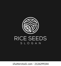 Circle Wheat Agriculture Logo Symbol Design Illustration Inspiration