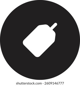 Circle White Black Silhouette Discount Label Icon for Sale Business Promotion