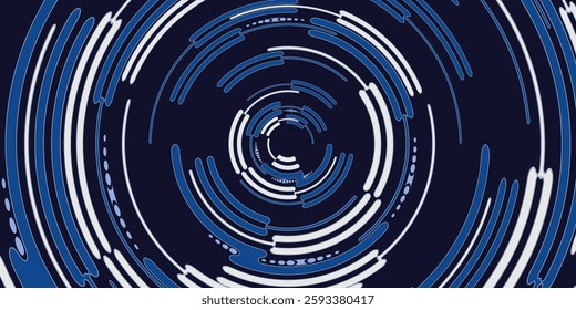 Circle white blue bright technology Hi-tech background. Abstract graphic digital future concept design. modern vector illustration. eps 10