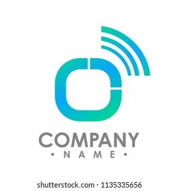 circle wifi logo design, technology wifi logo design
