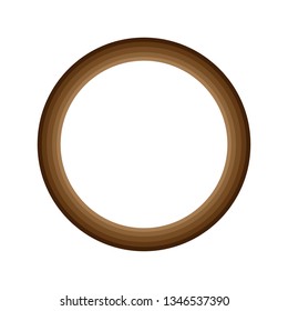  Circle wooden frame vector isolated on white. Colorful wood frame vector. Frame icon.
Frame for picture.