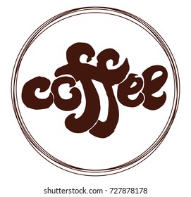 Circle and word coffee