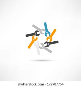 Circle wrench icon