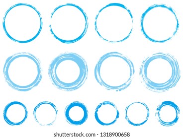 Circle written with brush