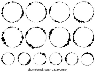 Circle written with brush