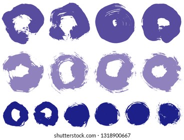 Circle written with brush