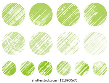 Circle written with brush