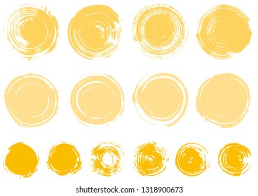 Circle written with brush