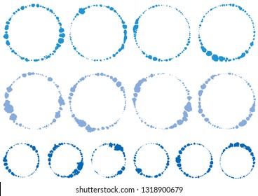 Circle written with brush