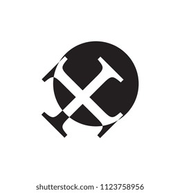 circle with X letter logo