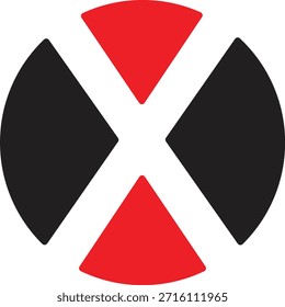 Circle X logo design. X logo design. Creative logo design. X icon vector