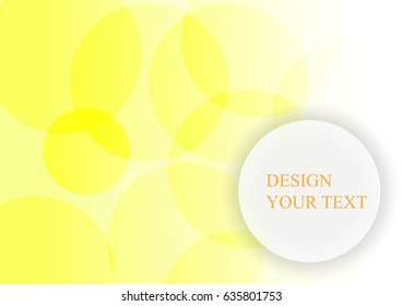 circle yellow banner wallpaper design