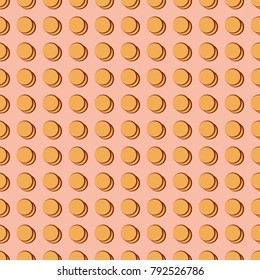 Circle yellow on beige background. Fashion graphic seamless pattern design. Modern stylish abstract texture. Colorful template for prints, textiles, wrapping, wallpaper, etc. Vector illustration