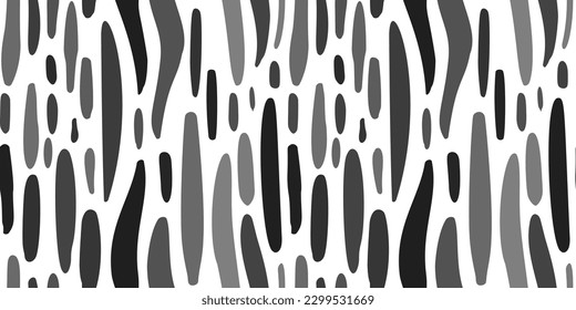 Circle of Zebra Stripes Pattern. Zebra print, animal skin, abstract pattern, line background, hand drawn vector illustration. Poster, banner. Black and white artwork monochrome