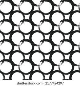 Circle Zen Symbol Vector Seamless Pattern