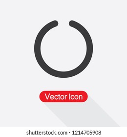 Circled Notch Icon Vector Illustration Eps10