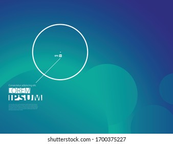 Circle/Rounded Shapes Circular Gradient Layout/Cover. Minimalist Creative Design Concept Background