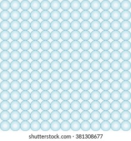 Circles in 4 different shades of blue inserted into each other on a light blue background