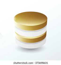 Circles 4 layer  gold color