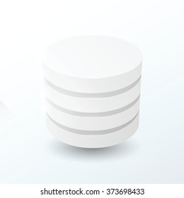 Circles 4 layer  white color