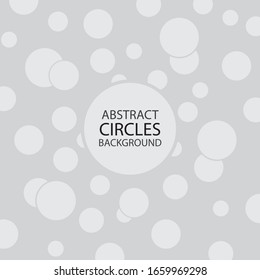 Circles Abstract background with gray color