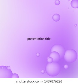 Circles abstract background. Abstract purple background with circles, vector illustration. Presentation Layout