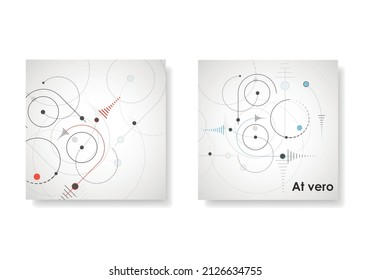 Círculos de fondo abstracto. Plantilla de ilustración de vector
