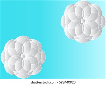 Circles abstract background. Vector illustration.