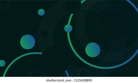 Circles abstract background vector template