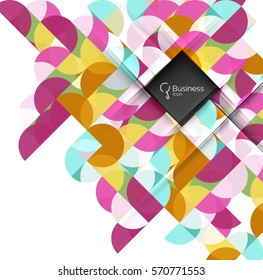 Círculos de fondo abstracto. Fondo de plantilla de vector para diseño de flujo de trabajo, diagrama, opciones de número o diseño web