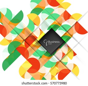 Circles abstract background. Vector template background for workflow layout, diagram, number options or web design