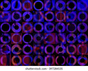 Circles abstract geometric background. Pop art style texture. Retro style background. Abstract circles and dots. Vector illustration can be used for web design, prints and wallpapers.