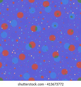 Circles abstract seamless pattern vector.  Textile background. 