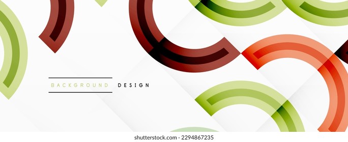 Circles are arranged in a grid pattern abstract background and feature a range of different colors, including shades of various colors. Template for wallpaper, banner, presentation, background