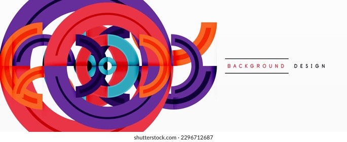 Los círculos están dispuestos en un fondo abstracto de un patrón de cuadrícula y presentan una gama de colores diferentes, incluidos los tonos de varios colores. Plantilla para fondo de pantalla, banner, presentación, fondo