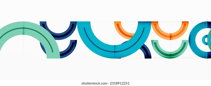 Los círculos están dispuestos en un fondo abstracto de un patrón de cuadrícula y presentan una gama de colores diferentes, incluidos los tonos de varios colores. Plantilla para fondo de pantalla, banner, presentación, fondo