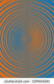 circles background blue orange vector illustration
