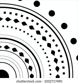 circles black white