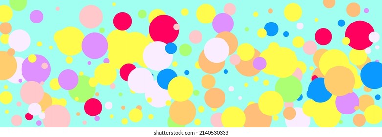 Circles Bright Bordo Blue Rainbow Pattern. Purple Beige Violet Play Pink Background. Vibrant Multicolor Dark Color Kids Red Composition. Indigo White Green Pastel Children Yellow Illustration.