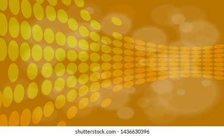 Circles in a circle on an orange background