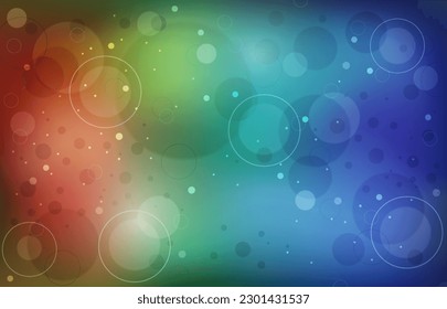 Circles in color concept decorative background