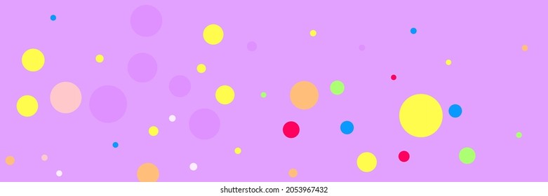 Circles Color Dark Yellow Rainbow Beige Illustration. Light Purple Kids Bright Pastel Print. Lavender Blue Green Multicolor Vibrant Background. Violet Play Children Pink Vivid Red Composition.