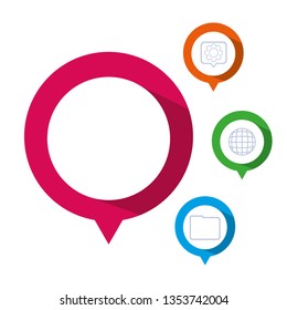 circles and colors tech infographics