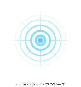 Circles with a common centre. Concentric circles. Vector. Illustration