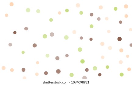 Circles confetti falling on transparent background. Round, dot vector background. Abstract colorful confetti flying in the air. Vector holiday illustration with circles confetti.