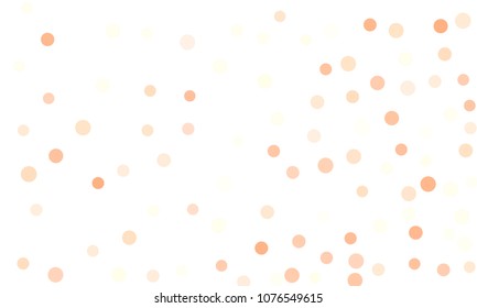 Circles confetti falling on transparent background. Round, dot vector background. Abstract colorful confetti flying in the air. Vector holiday illustration with circles confetti.