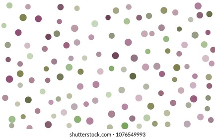 Circles confetti falling on transparent background. Round, dot vector background. Abstract colorful confetti flying in the air. Vector holiday illustration with circles confetti.