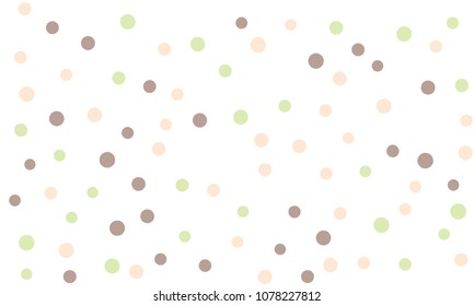 Circles confetti falling on transparent background. Round, dot vector background. Abstract colorful confetti flying in the air. Vector holiday illustration with circles confetti.